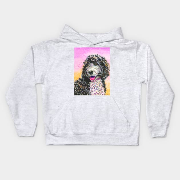 Bernedoodle Kids Hoodie by sambeawesome